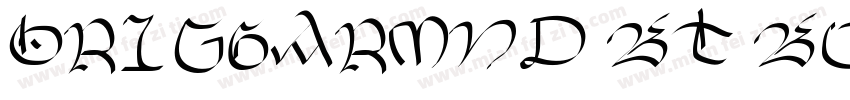 OrigGarmnd BT Bold字体转换